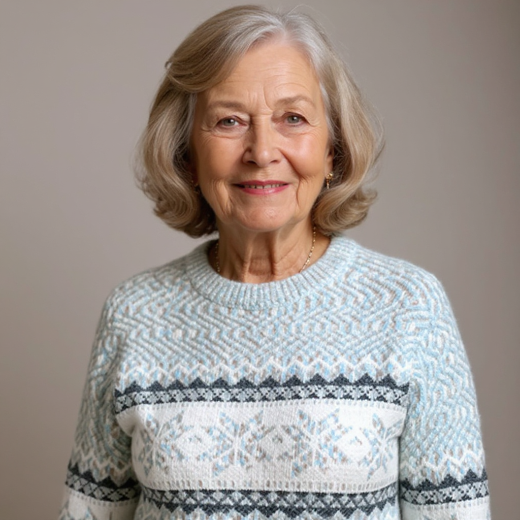 Melanie | Pullover mit Schneesternmuster