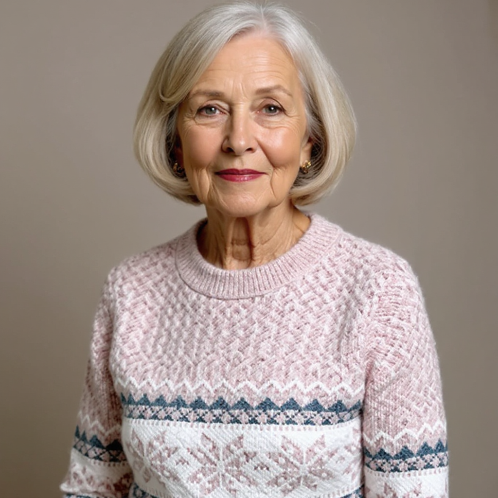 Melanie | Pullover mit Schneesternmuster