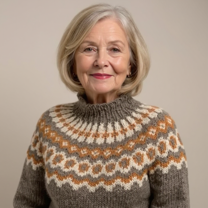 Amara | Islandpullover in Braun