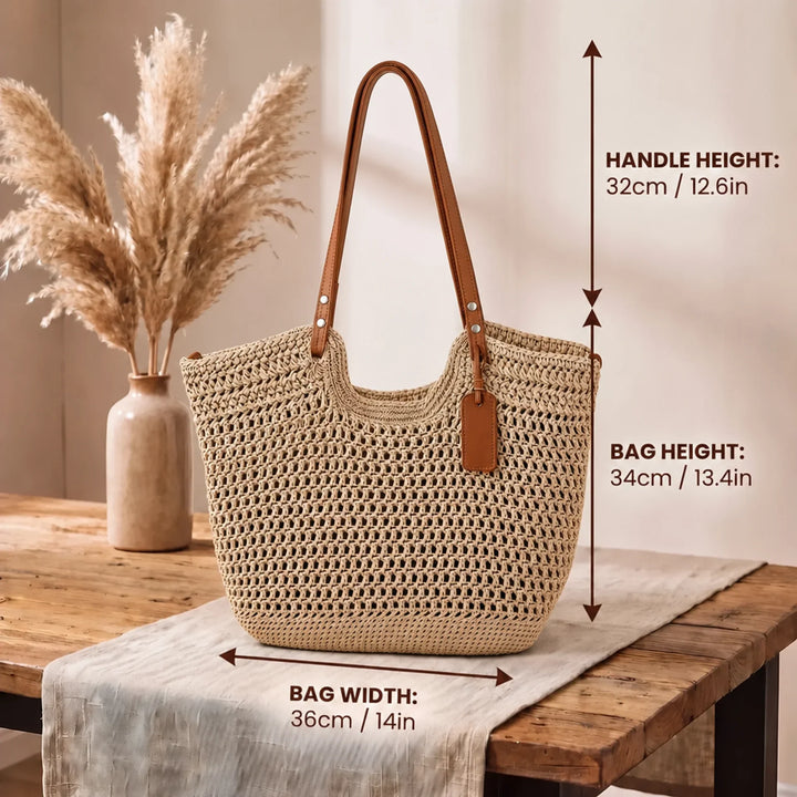 Gudula, Häkel-Shopper aus Naturfaser, von Hanna Hamburg