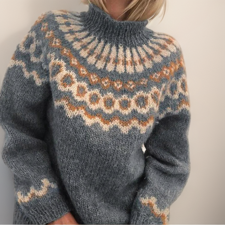 Amara | Islandpullover in Braun