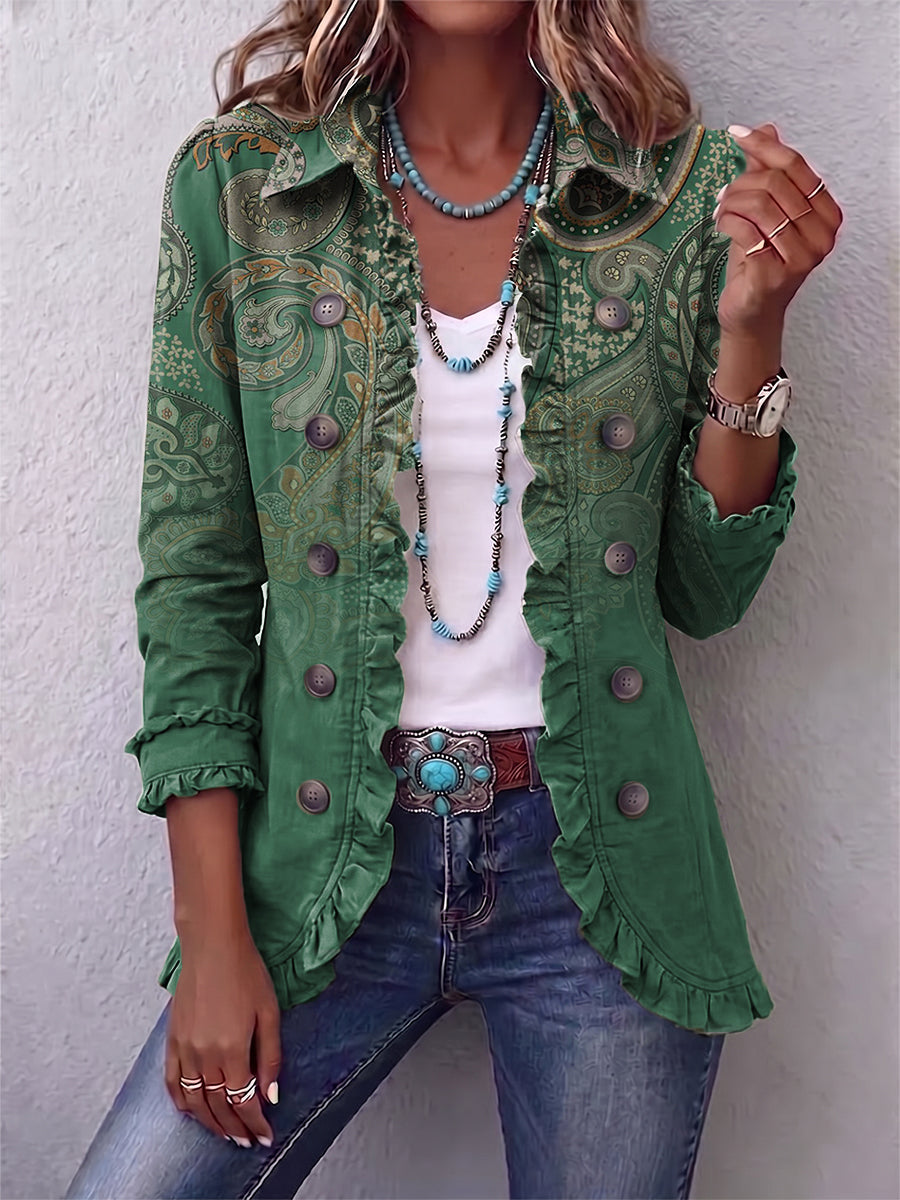 Tabea | Blazer mit Paisleymuster in Grün