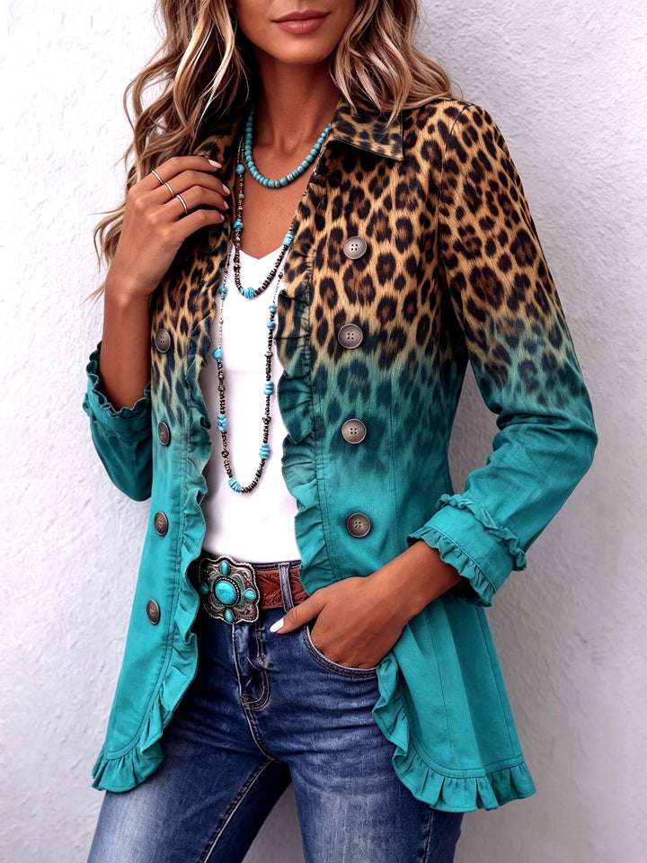 Selma | Blazer mit Leopardenverlauf