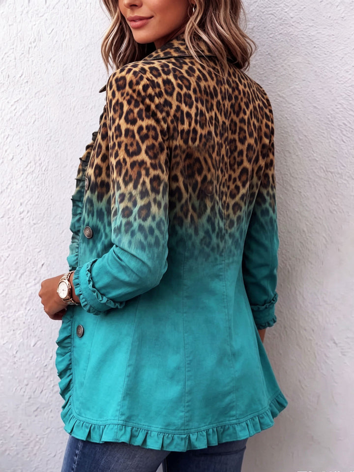 Selma | Blazer mit Leopardenverlauf