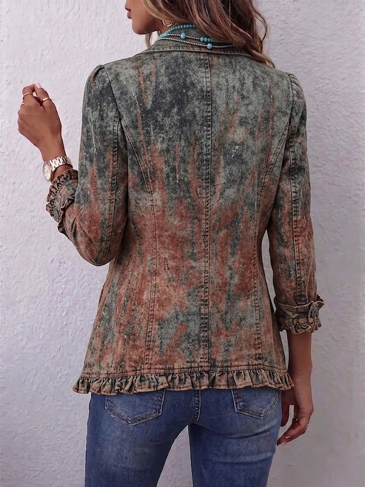 Svea | Blazer in Sand mit Reliefmuster