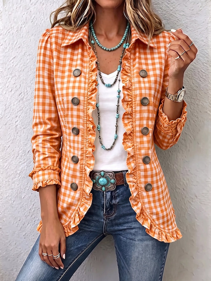 Gerta | Blazer im Vichy-Karo