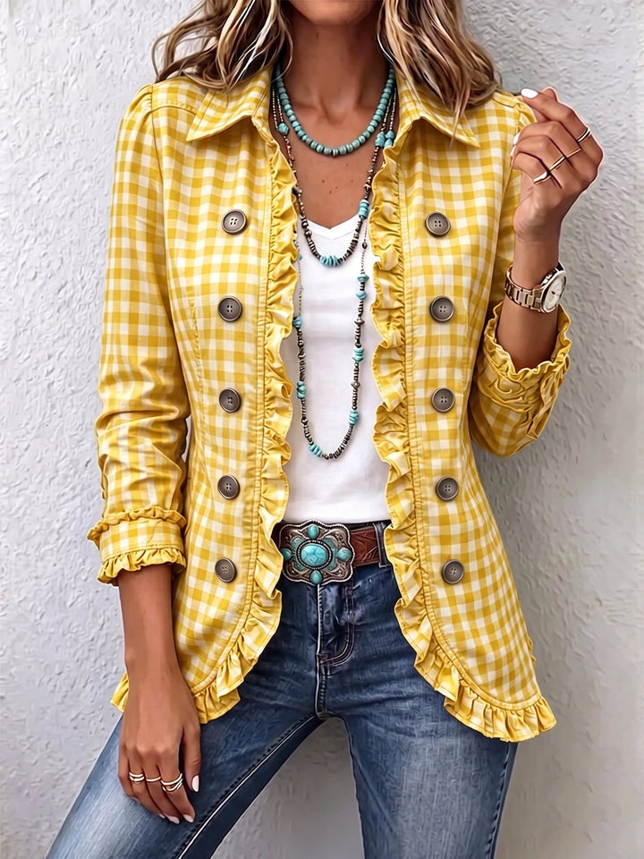 Gerta | Blazer im Vichy-Karo