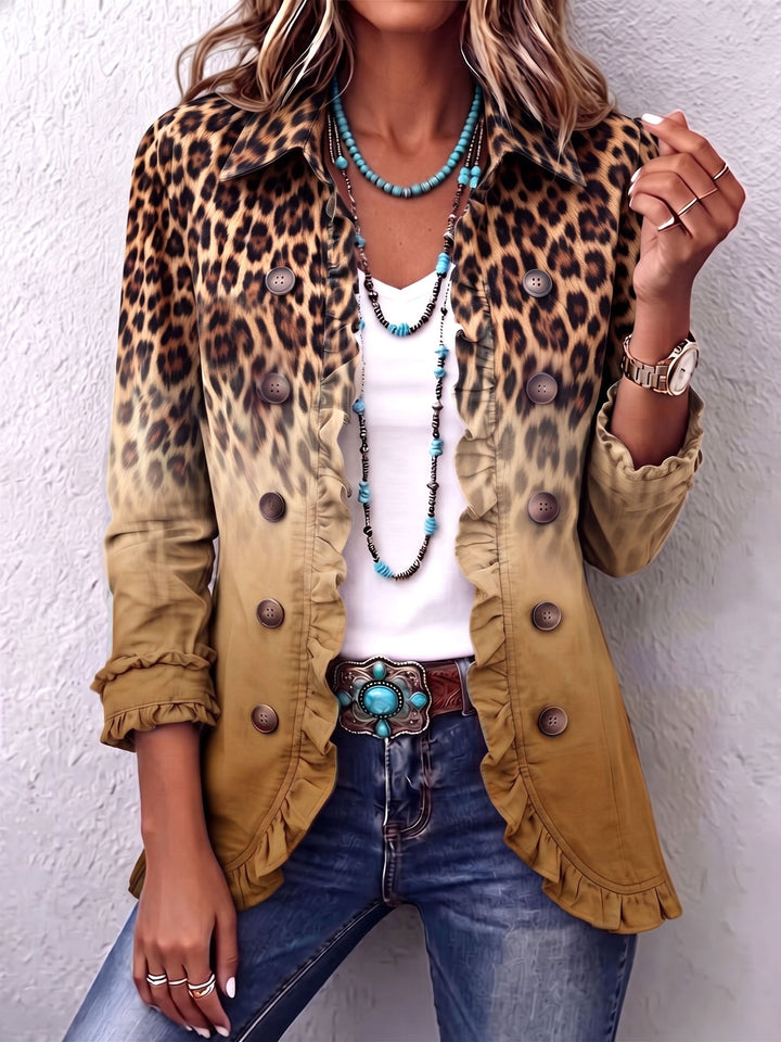 Selma | Blazer mit Leopardenverlauf