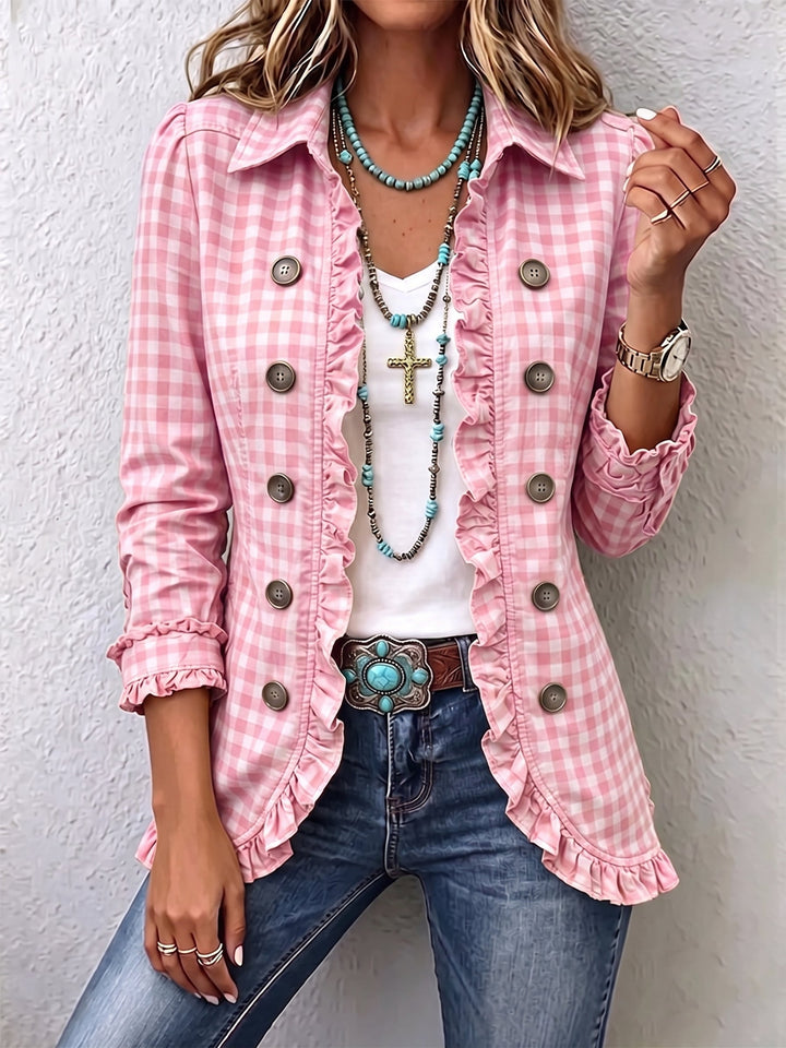 Gerta | Blazer im Vichy-Karo