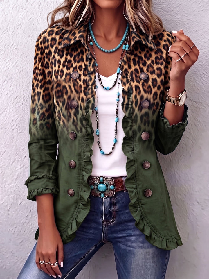 Selma | Blazer mit Leopardenverlauf
