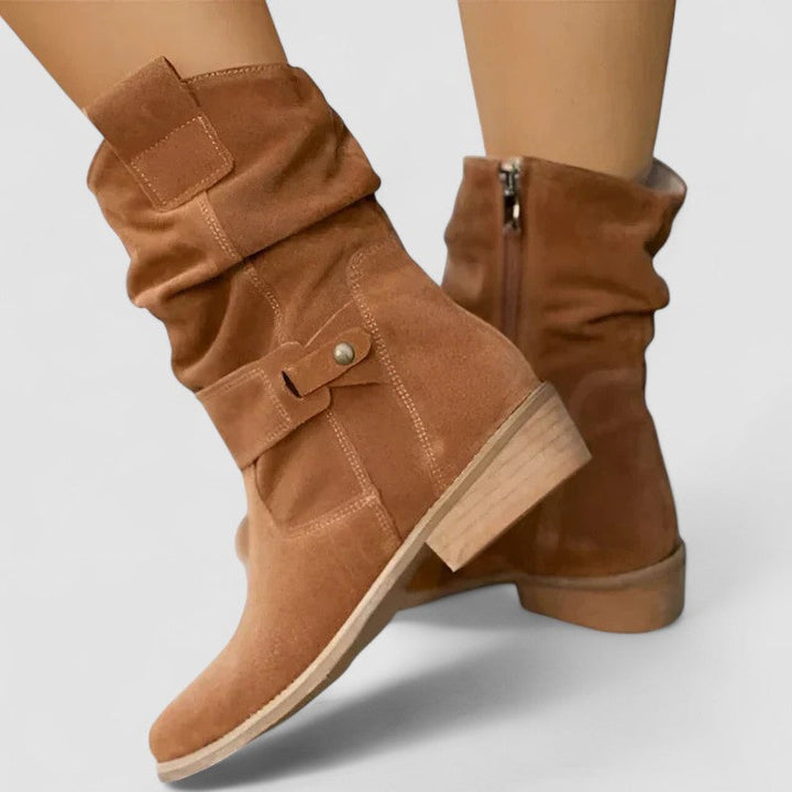 Margarethe | Wadenhoher Slouch-Westernstiefel