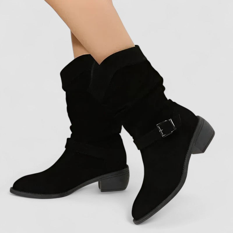 Margarethe | Wadenhoher Slouch-Westernstiefel