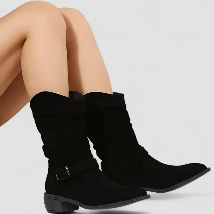 Margarethe | Wadenhoher Slouch-Westernstiefel