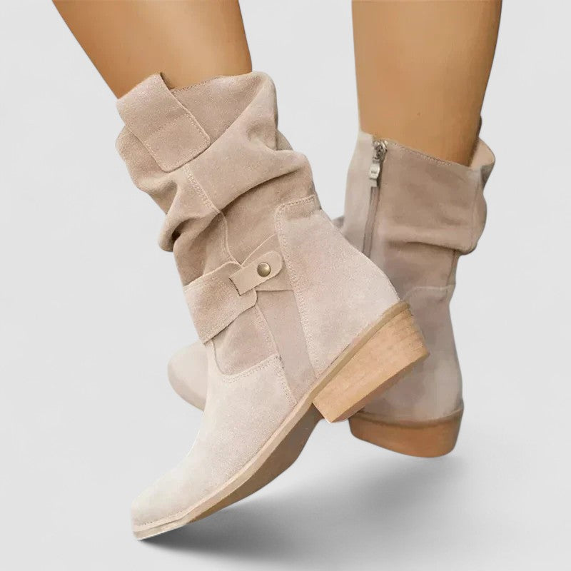 Margarethe | Wadenhoher Slouch-Westernstiefel
