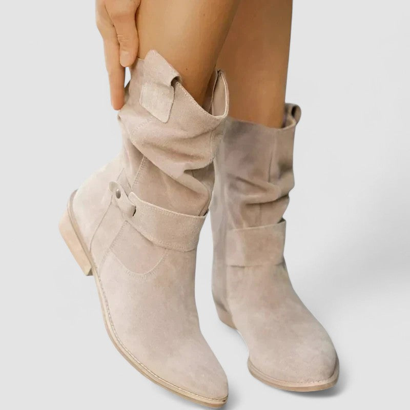 Margarethe | Wadenhoher Slouch-Westernstiefel